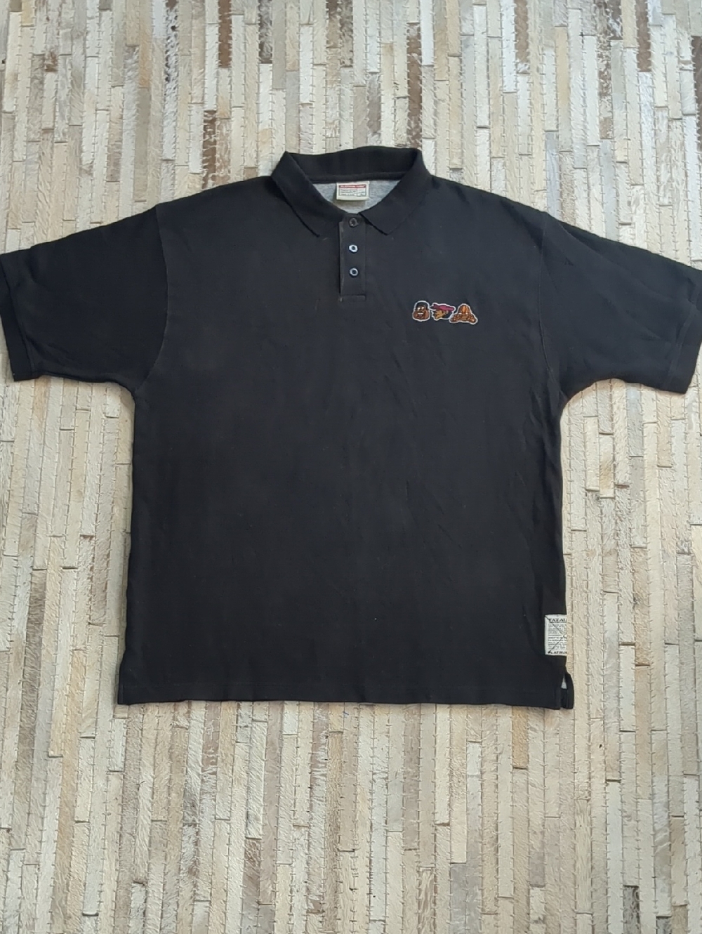FUBU Platinum x Fat Albert Collaboration Men's XL Black Character Polo Shirt